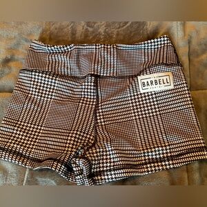 Barbell Cartel Houndstooth gym shorts